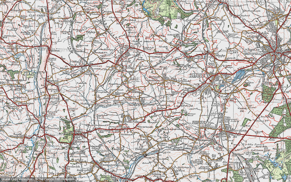 Old Map of Hilcote, 1923 in 1923