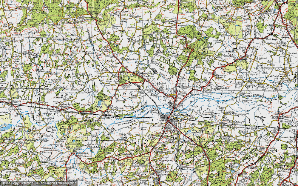 Old Map of Hilden Park, 1920 in 1920