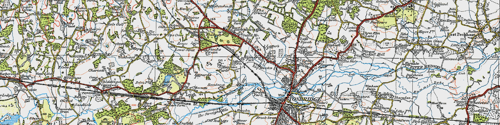Old map of Hilden Park in 1920