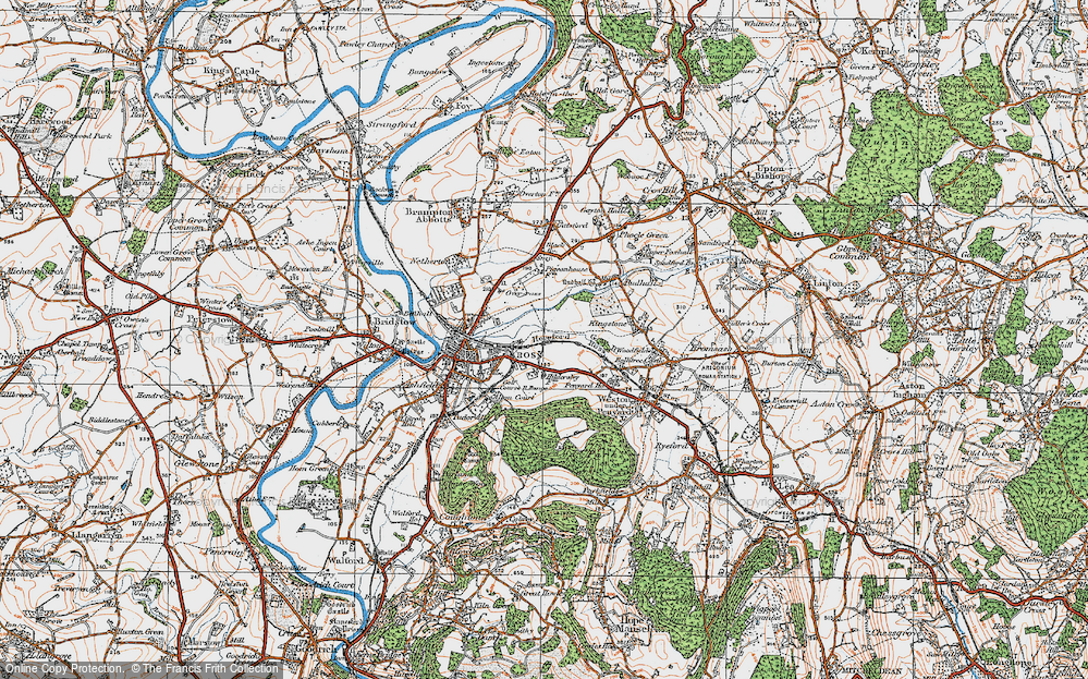 Old Map of Hildersley, 1919 in 1919