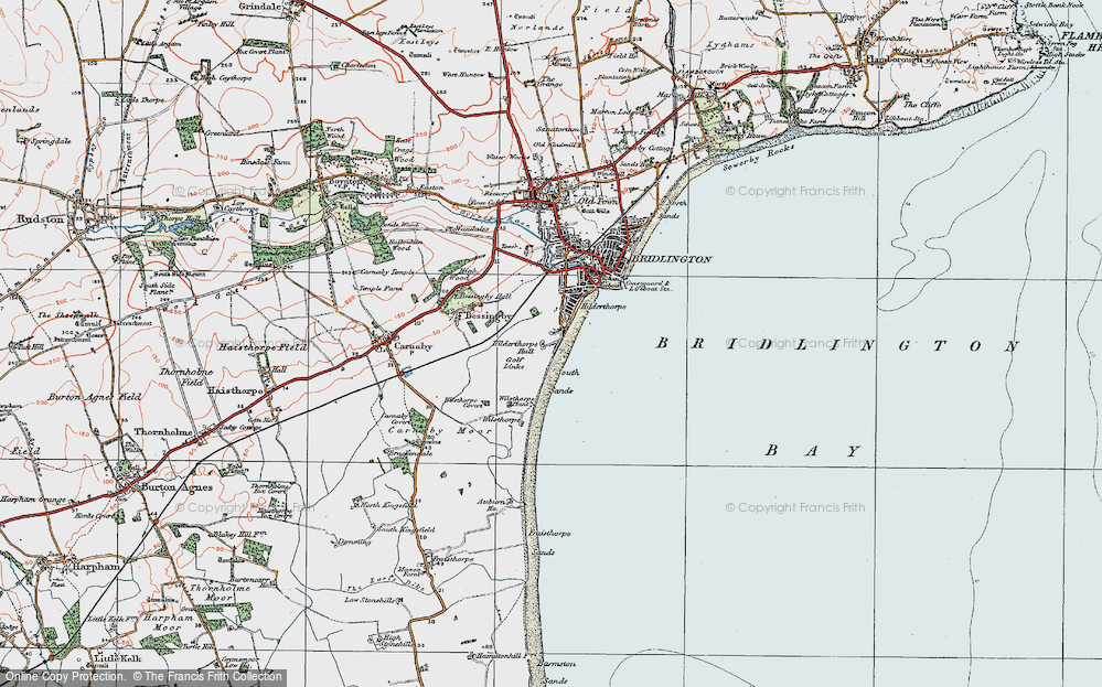 Old Map of Hilderthorpe, 1924 in 1924