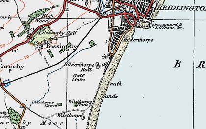 Old map of Hilderthorpe in 1924