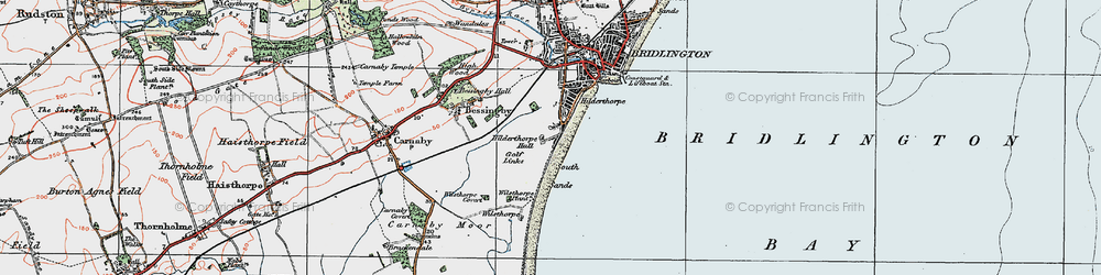 Old map of Hilderthorpe in 1924