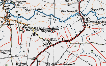 Old map of Hill in 1919
