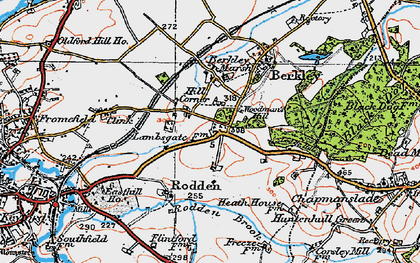 Old map of Hill Corner in 1919