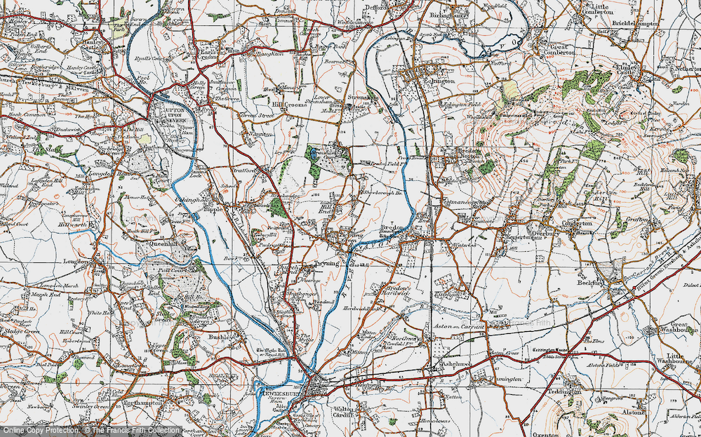 Old Map of Hill End, 1919 in 1919