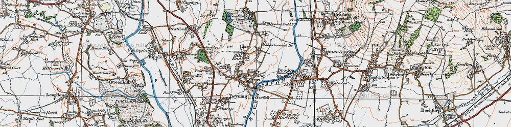 Old map of Hill End in 1919