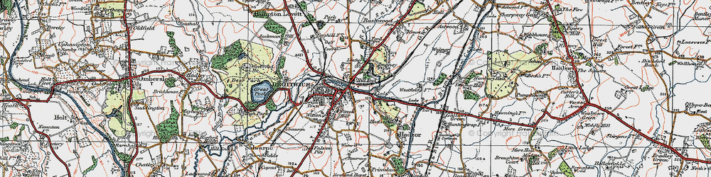 Old map of Hill End in 1919