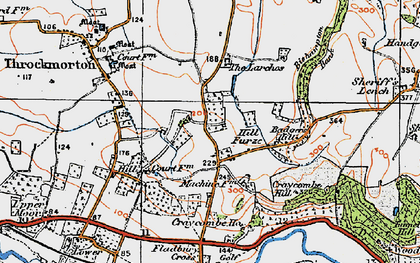 Old map of Hill Furze in 1919