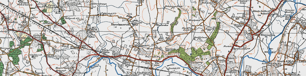 Old map of Hill Furze in 1919