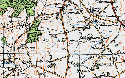 Old map of Hill Gate in 1919