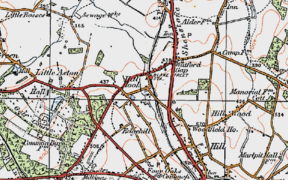 Old map of Blake Street Sta in 1921