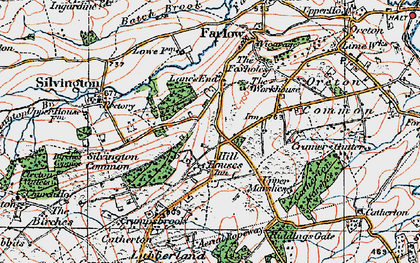 Old map of Hill Houses in 1921