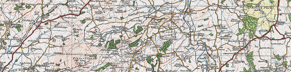 Old map of Hill Houses in 1921