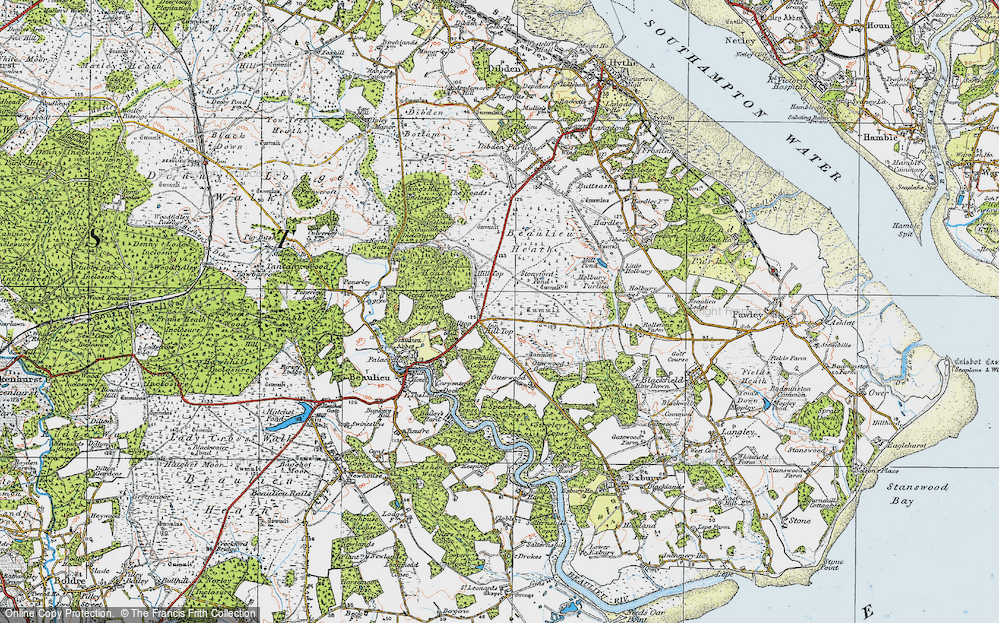 Old Map of Hill Top, 1919 in 1919
