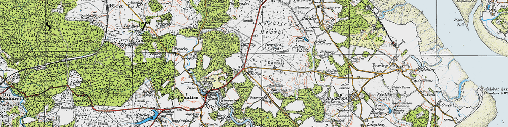Old map of Hill Top in 1919