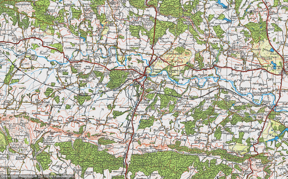 Old Map of Hill Top, 1919 in 1919