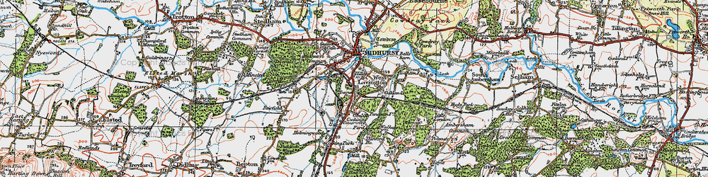 Old map of Hill Top in 1919