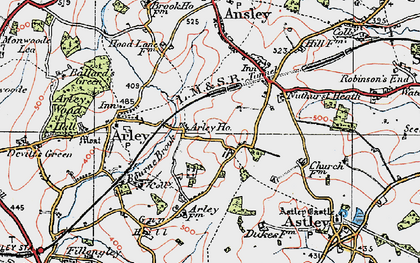 Old map of Hill Top in 1920