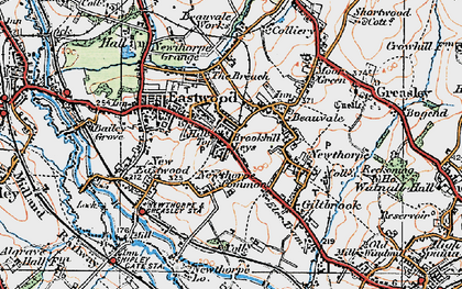 Old map of Hill Top in 1921