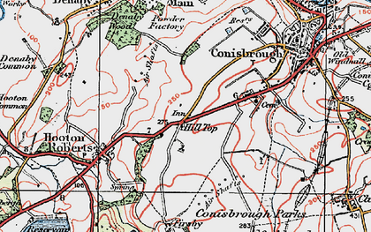 Old map of Hill Top in 1923
