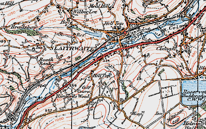 Old map of Hill Top in 1924