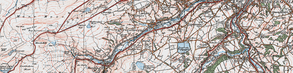 Old map of Hill Top in 1924