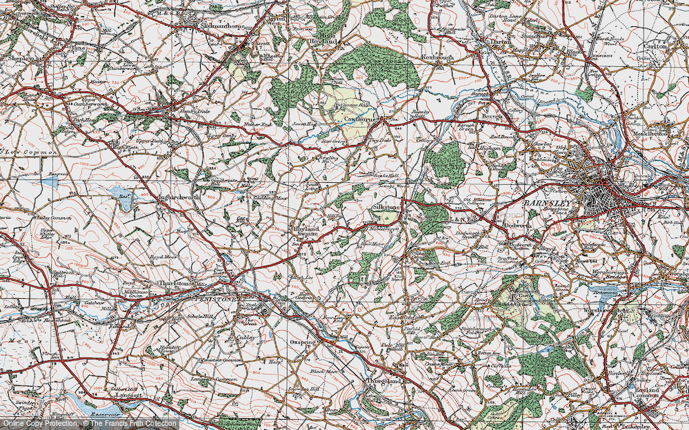 Old Map of Hill Top, 1924 in 1924