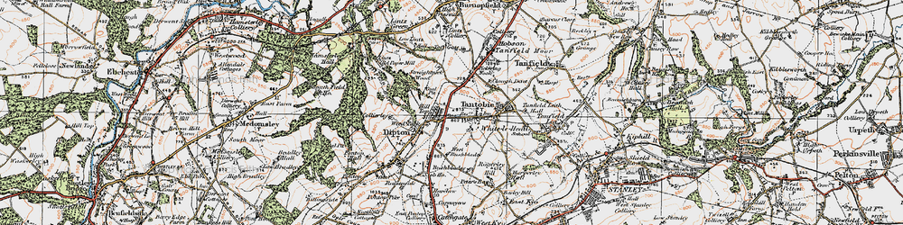 Old map of Hill Top in 1925