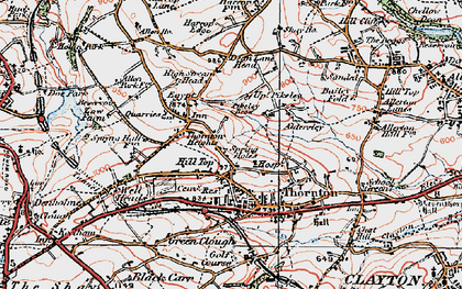 Old map of Hill Top in 1925