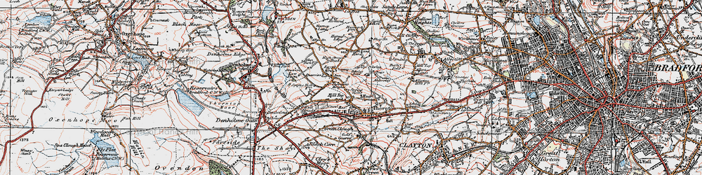Old map of Hill Top in 1925