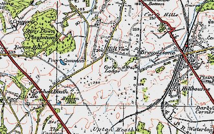 Old map of Hill View in 1919
