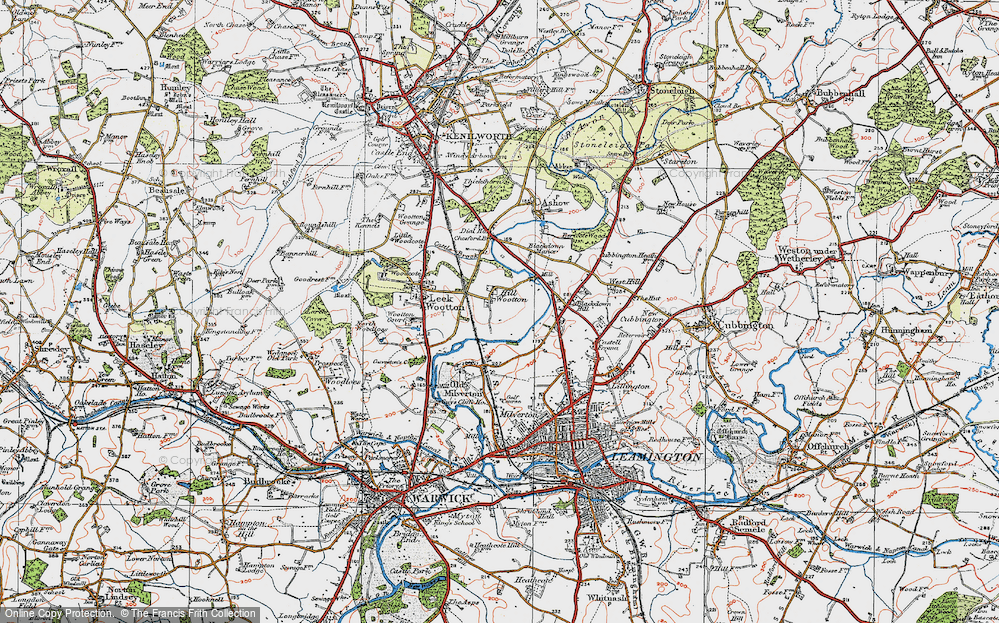 Old Map of Hill Wootton, 1919 in 1919