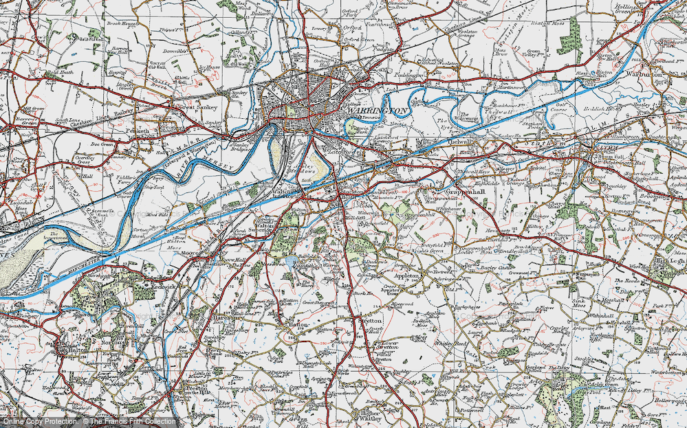 Old Map of Hillcliffe, 1923 in 1923