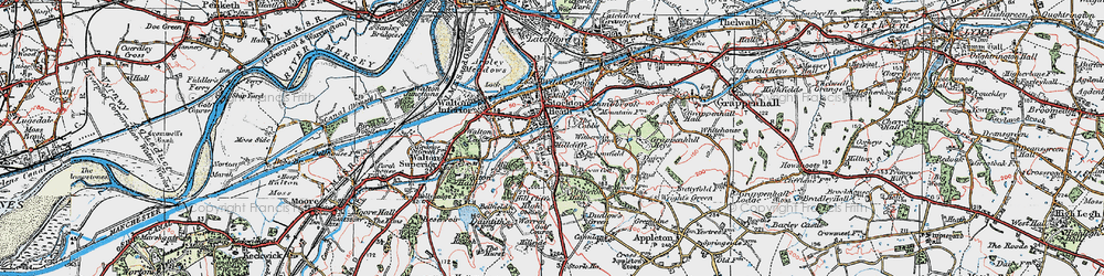 Old map of Hillcliffe in 1923