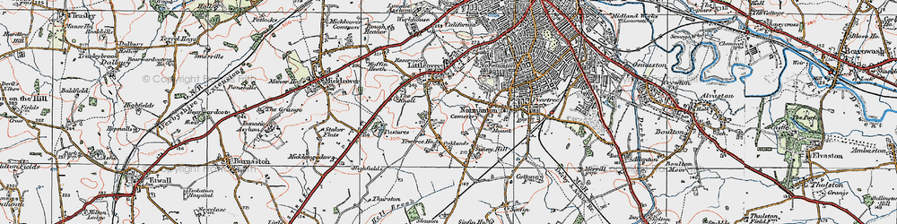 Old map of Hillcross in 1921
