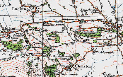 Old map of Benthills Wood in 1919