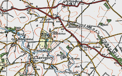 Old map of Hillend in 1921