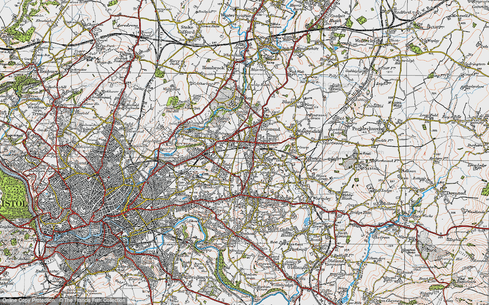 Old Map of Hillfields, 1919 in 1919