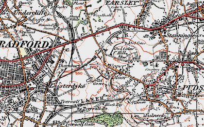 Old map of Hillfoot in 1925