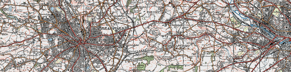 Old map of Hillfoot in 1925