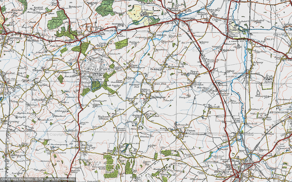 Old Map of Hillfoot End, 1919 in 1919