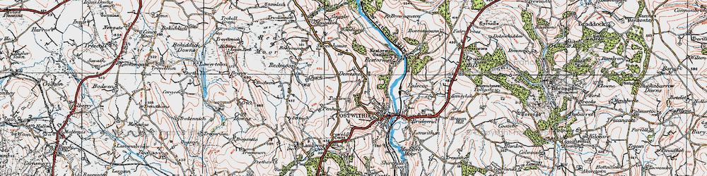 Old map of Hillhead in 1919