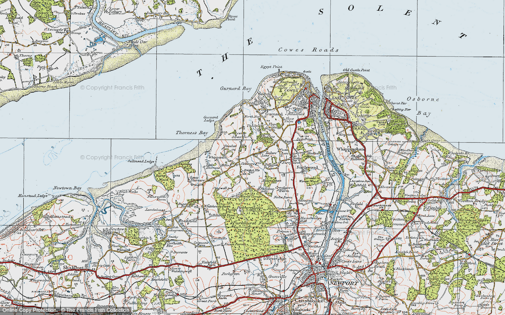 Old Map of Hillis Corner, 1919 in 1919