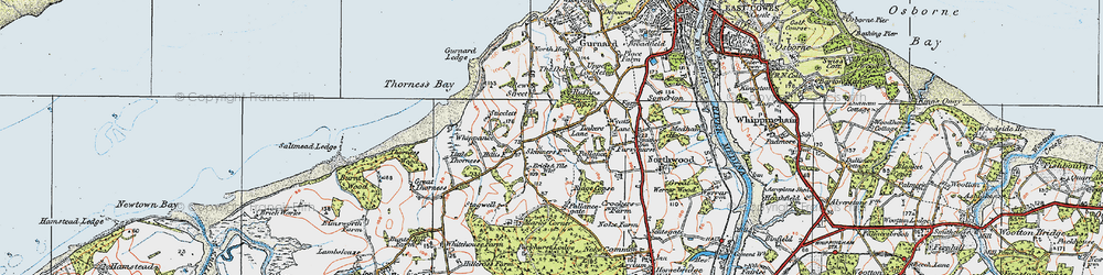 Old map of Hillis Corner in 1919
