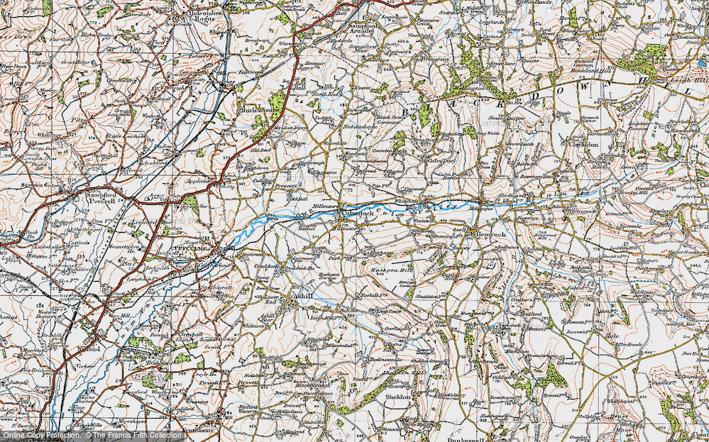 Old Map of Hillmoor, 1919 in 1919