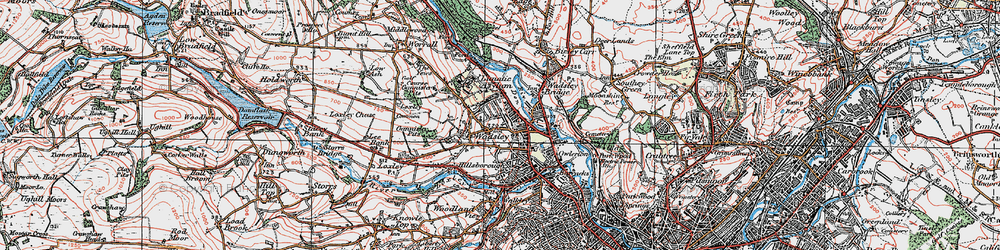Old map of Hillsborough in 1923