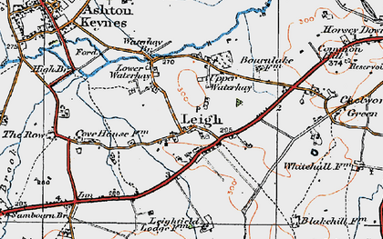 Old map of Bury Hill (Settlement) in 1919