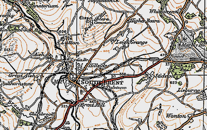 Old map of Beara Common in 1919