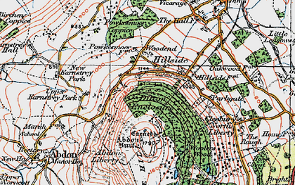 Old map of Abdon Burf in 1921